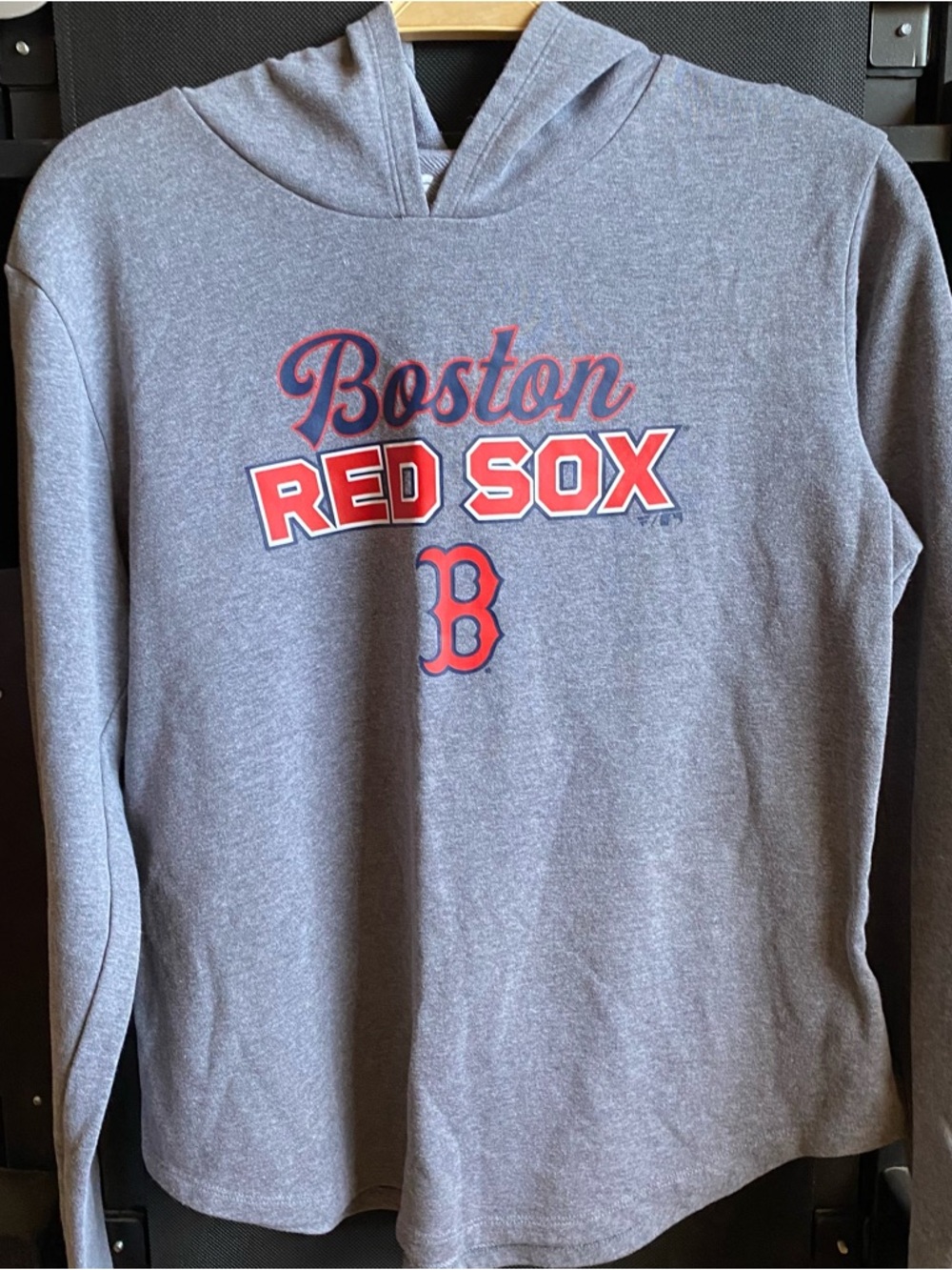 Boston Red Sox MLB Women’s Fanatics Pullover Sweatshirt Hoodie Thumbhole Large